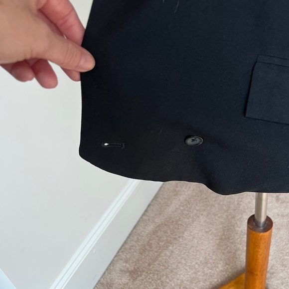 Willow & Clay Slouchy DeConstructed Black Jacket/Blazer Size Small - Picture 12 of 13